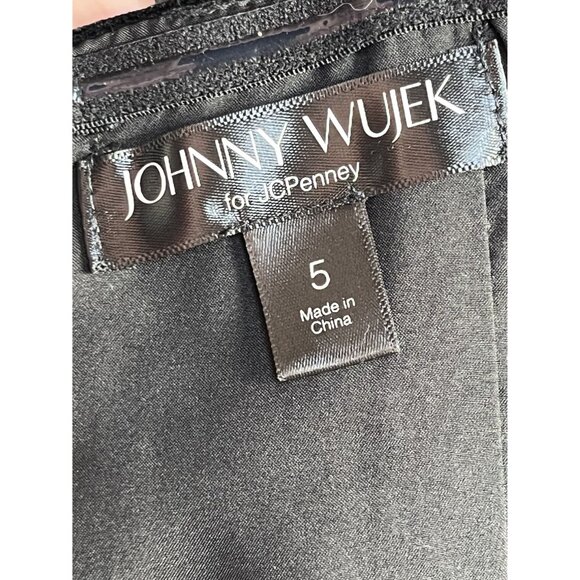 Johnny Wujek For JCPenney Black Strapless Velvet Corset Top Size 5 Holiday Party - Picture 3 of 9